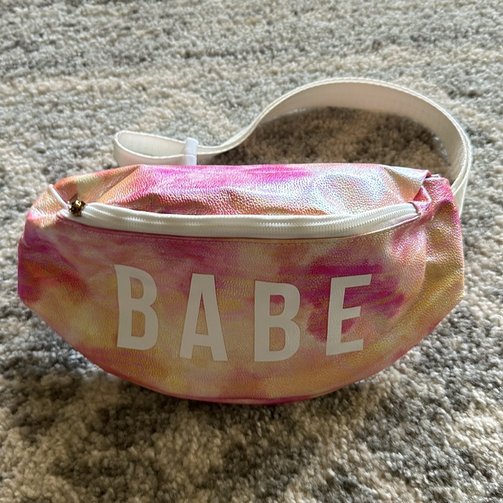 Holographic Babe Fanny Pack Belt Bag